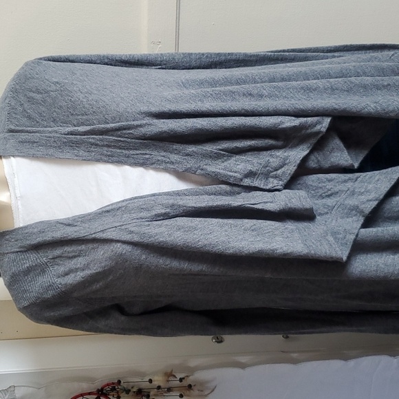 Vince Merino Wool Blend Waterfall Cardigan Gray Size S - Picture 3 of 12